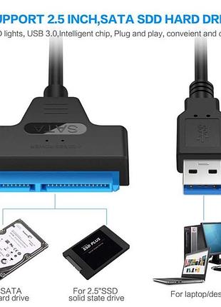 Usb 3.0 швидкісний контроллер перехідник для ssd hdd 2'5
