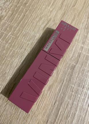 Стійка рідка помада для губ maybelline superstay vinyl ink liquid lipstick 20 - coy