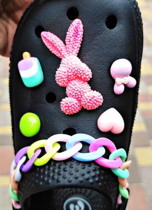 Жіночі крокси з яскрасиви джибітсами р.36-41