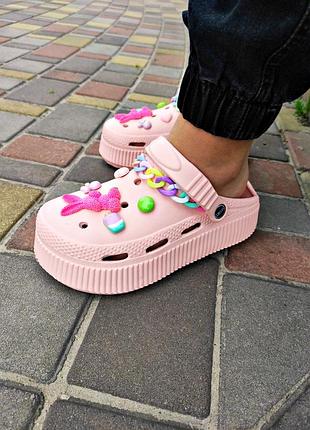 Жіночі крокси з яскрасиви джибітсами р.36-41