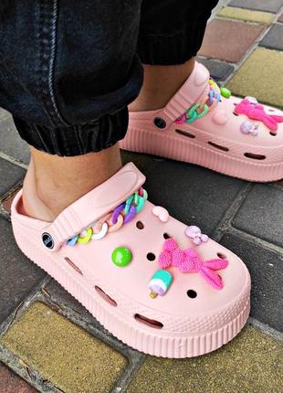 Жіночі крокси з яскрасиви джибітсами р.36-41