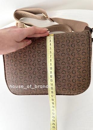 Женская брендовая сумочка бананка guess hailley signature belt bag гезз поясная кроссбоди на подарок жене подарок девушке7 фото