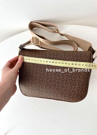 Женская брендовая сумочка бананка guess hailley signature belt bag гезз поясная кроссбоди на подарок жене подарок девушке6 фото