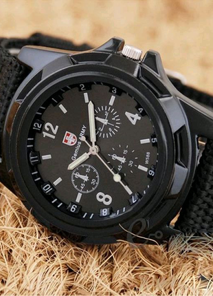 Чорні чоловічі годинники swiss army5 фото