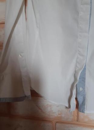 Белая рубашка zara basic2 фото