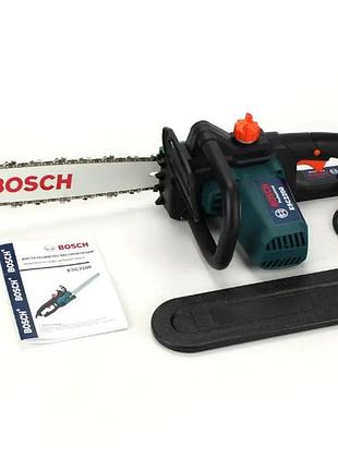 Электрическая цепная пила bosch esc2200 (шина 35 см, 2.2 квт) с бесключевой натяжкой цепи. электропила бош