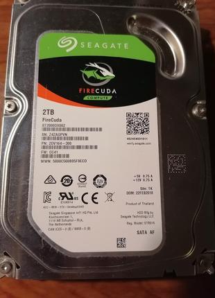 Жесткий диск, гибрид: "seagate firecuda sshd 2tb 7200rpm 64mb"