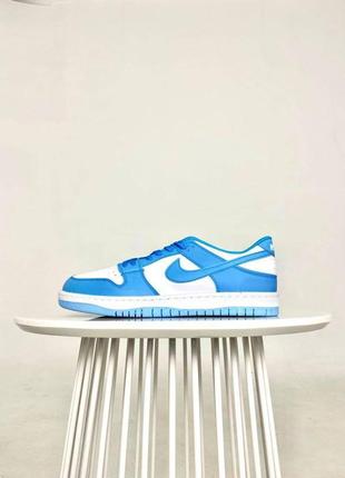 Кросівки nike sb dunk low pro white/blue1 фото