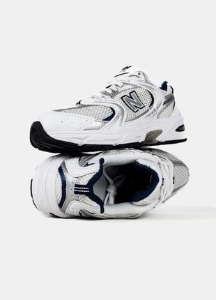 Новинка! унісекс кросівки new balance 530 white navy