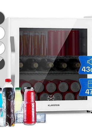 Міні холодильник вітрина для напоїв klarstein 47 л