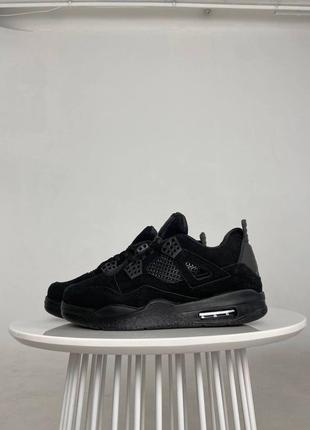 Кросівки nike air jordan 4 retro black cat5 фото