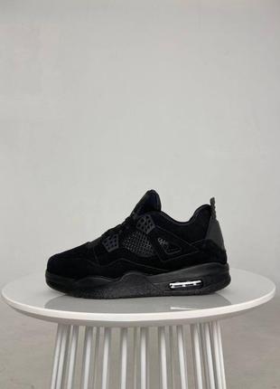 Кросівки nike air jordan 4 retro black cat6 фото