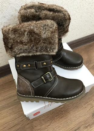 Зимние сапоги на девочку на меху