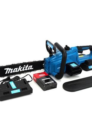 Акумуляторна ланцюгова пила makita duc406z (40v, 6 ah). акб пила з безключовим натягуванням ланцюга