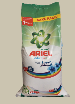 Пральний порошок ariel lenor 10кг в мішку