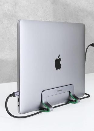 Вертикальна маталічна підставка ugreen для ноутбуків/macbook air m1/p/dell/lenovo/pp5 фото