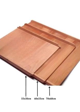 Доска  для теста столешница деревянная 57х434 фото
