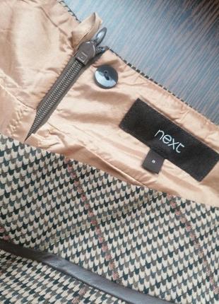 Трендовая юбка next (под колготы,чулки,гольф,свитер,пуловер)2 фото