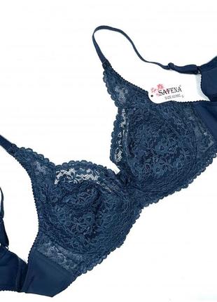 Ажурний бюстгальтер без поролону, чашка с