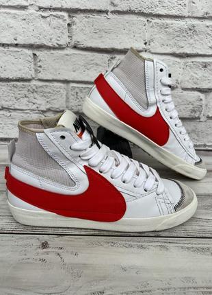 Кроссовки оригінал! nike blazer mid 77 jumbo шкіра 42.5р.27см.6 фото