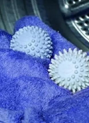 Шарики dryer balls для стирки белья голубые2 фото