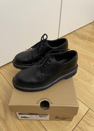 Туфлі dr. martens 1461 mono black smooth1 фото