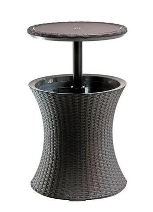 Стіл - бар пластиковий keter cool bar rattan 230902 коричневий