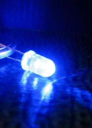 Світлодіод led diode синій яскравий 5 мм (100 штук)