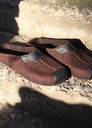 Валяные тапочки мужские