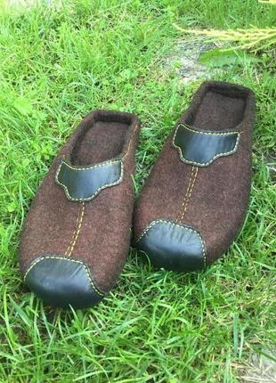 Валяные тапочки мужские