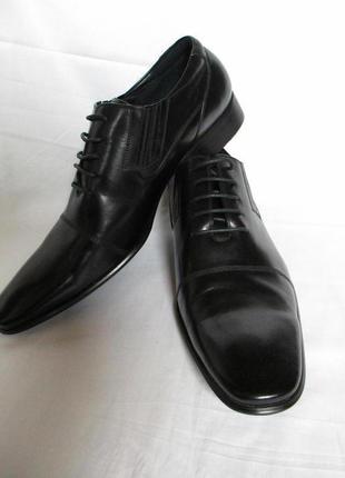 Чоловічі класичні шкіряні туфлі (оксфорди) biffo men classik 45 р2 фото
