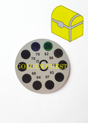 Термометр зовнішній, круглий (наклейка)1 фото