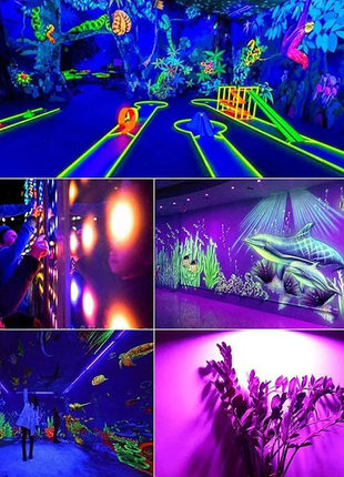 Ультрафиолетовый прожектор 95-400 нм 220 в/50 вт. ультрафиолетовая лампа