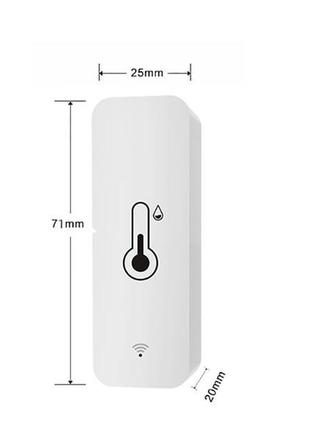 Датчик температуры и влажности tuya smart, wi-fi7 фото