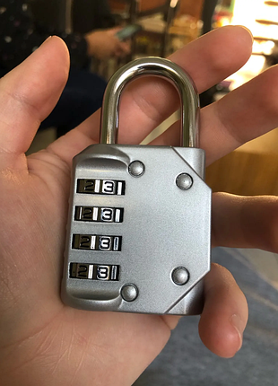🔐 кодовый навесной замок oria | 4-значный | прочный металлический корпус