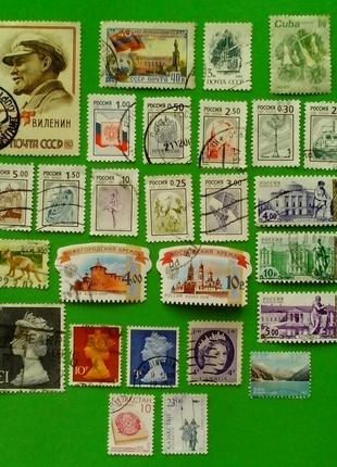 Набор из 100 почтовых марок разных стран - № 1.5 фото