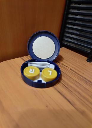 Коробочка для контактних лінз капітан америка (контейнер, футляр)2 фото