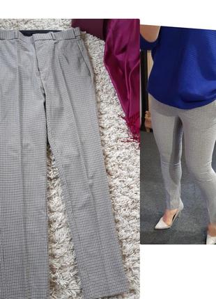 Стильные  зауженные брючки в клетку/скинни h&m, p. 8-10