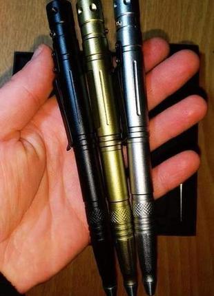 Ручка-ніж-ліхтарик,запасні батарейки,паста,тактична,ліхтарик,...7 фото