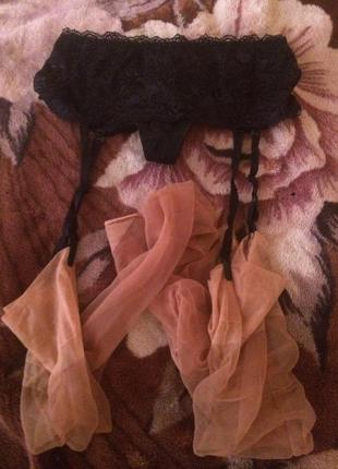 Пояс-стрінги з панчішками