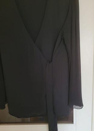 Блуза на запах zara за шикарними рукавами ,xl5 фото