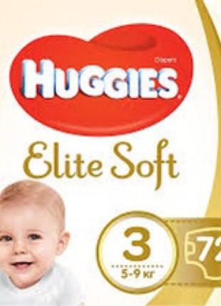 Підгузки huggies elite soft3 фото