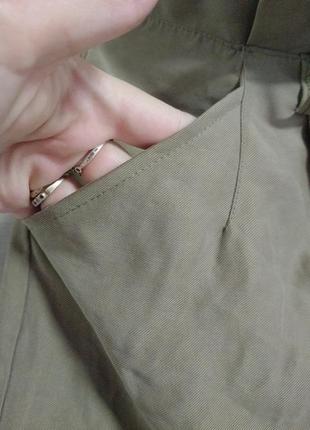 Брюки брюки карго с карманами хаки4 фото