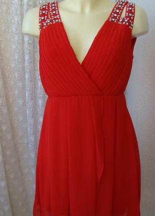 Платье красное нарядное tfnc london р.46 3611