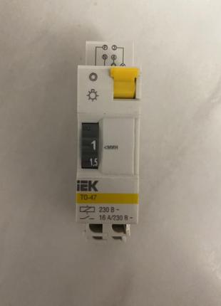 Реле освітлення то-47 16а 230в на din-рейку, iek
