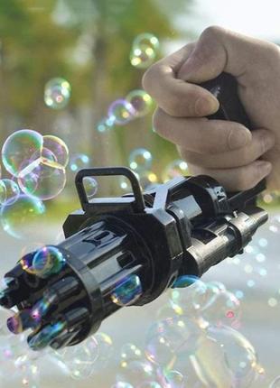Кулемет дитячий з мильними бульбашками gatling мініган6 фото