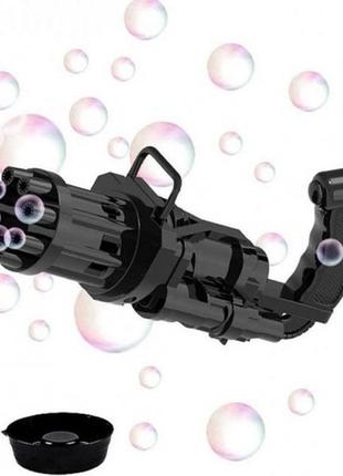 Кулемет дитячий з мильними бульбашками gatling мініган9 фото