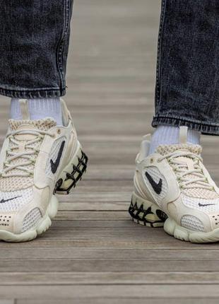 Nike air zoom spiridon cage 2 stussy beige3 фото