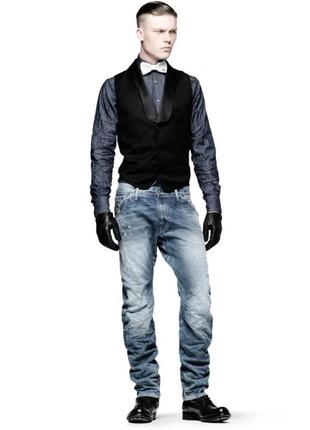 G-star raw denim жилетка с примесью шерсти /9750/