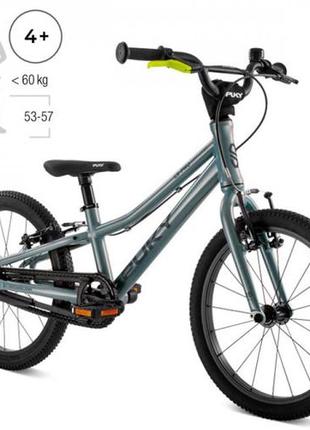 Дитячий велосипед 2-х колісний 18'' (від 4 до 8 років) puky s-pro 18 зріст 105 - 125 см алюмінієвий темно-синій1 фото